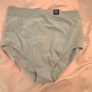 Torrid Gray Ribbed High Waist Briefs